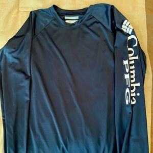 Womens medium Navy Blue Columbia PFG fishing shirt.